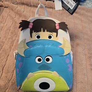 Cute Monster and Girl Kids Backpack